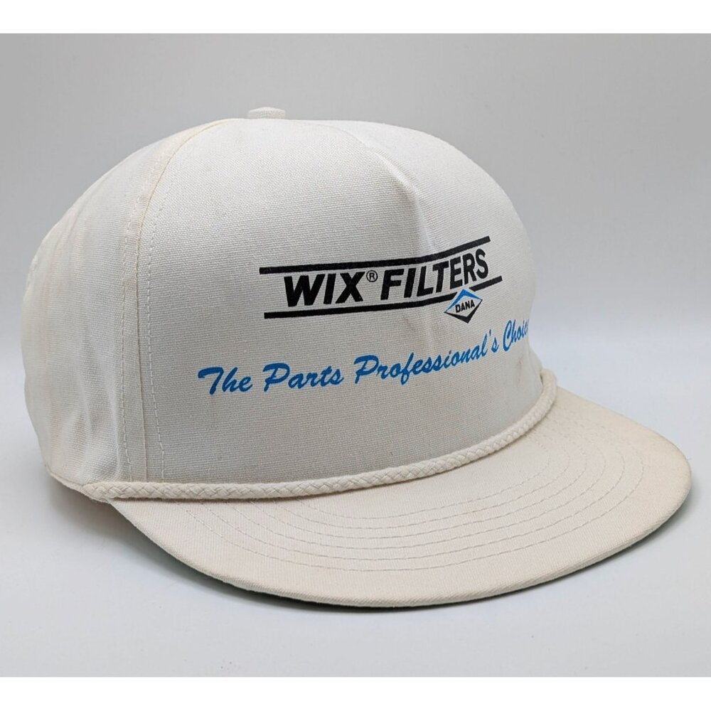 Vintage Wix Filters Dana White Trucker Hat  Snapback Cap VTG Oil Car Parts Auto